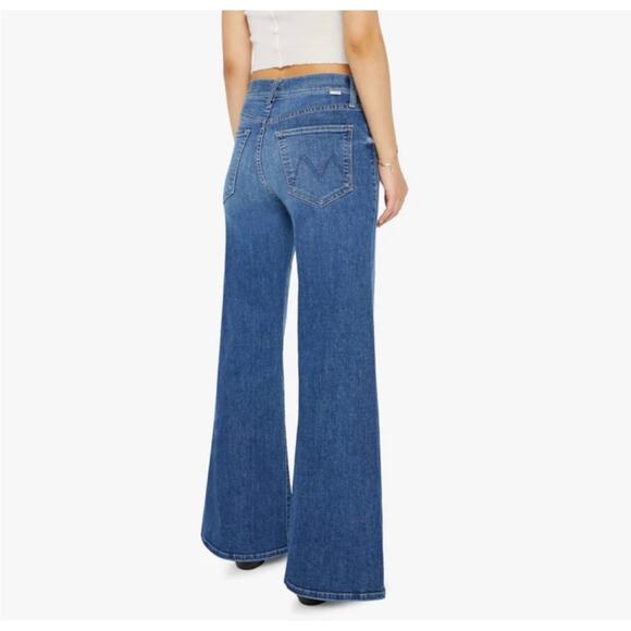 Mother Sixth Sense The Tomcat Roller Sneak Wide Leg Jean NWT Size 26 - Picture 4 of 12